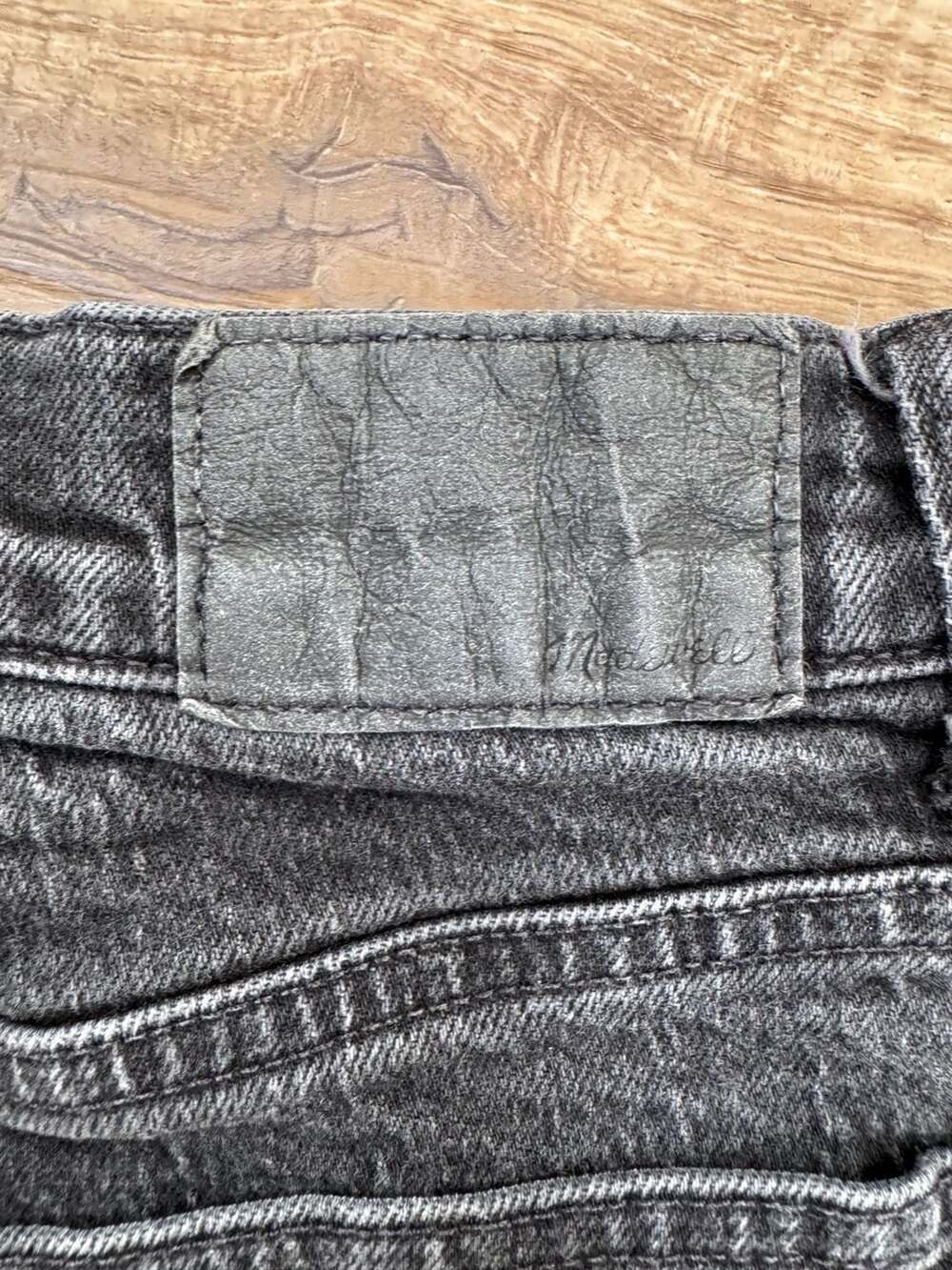 Madewell 90s Straight Jeans Black Wash High Rise Stretch Denim Size 29 - Picture 14 of 16